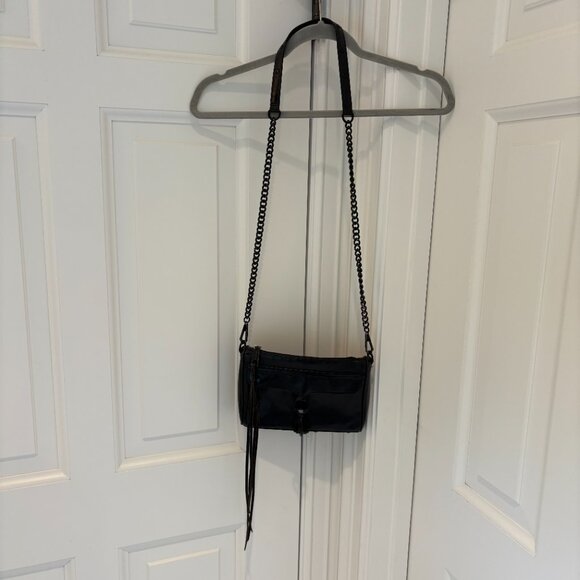 Rebecca Minkoff All Black Leather Mini Mac Bag - Picture 2 of 7